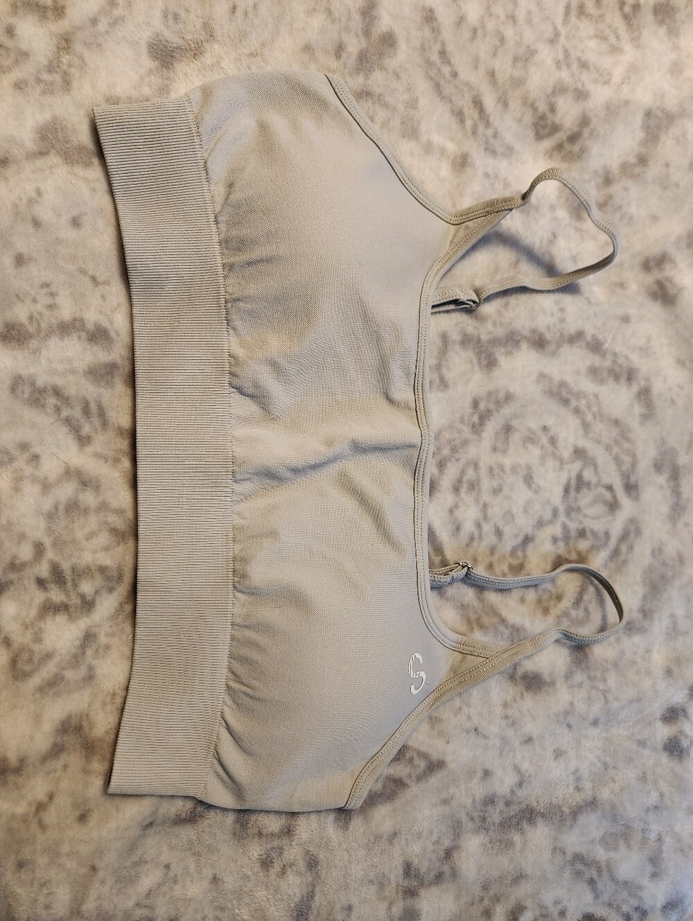Curves N Combatboots Contour Seamless Sports Bra - Ice